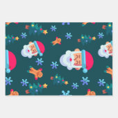 Christmas wrapping paper, Santa Claus Inpakpapier Vel (Voorkant 3)