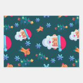 Christmas wrapping paper, Santa Claus Inpakpapier Vel (Voorkant 2)