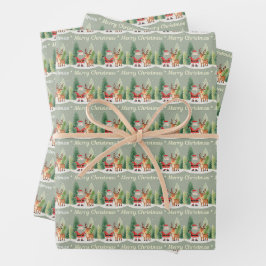 Christmas Wrapping Paper -Santa & Reindeer
