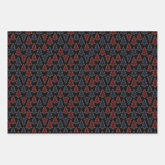 Christmas Wrapping Paper Set of 3 Designs (Voorkant 3)