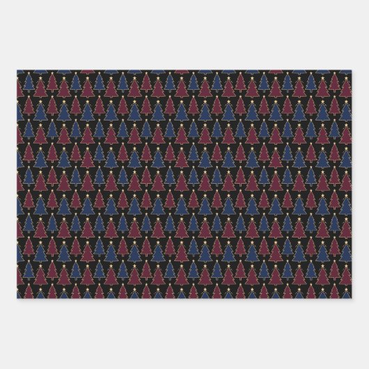 Christmas Wrapping Paper Set of 3 Designs (Voorkant 2)