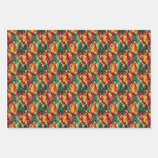 Christmas Wrapping Paper Set of 3 Designs (Voorkant 3)