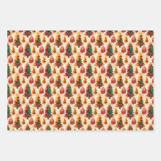 Christmas Wrapping Paper Set of 3 Designs (Voorkant 2)