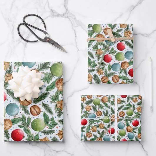 Christmas Wrapping Paper Sheet Set (Voorkant)