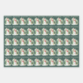 Christmas Wrapping Paper - Snowman  (Voorkant 3)