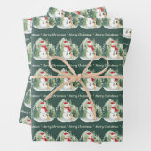 Christmas Wrapping Paper - Snowman  (In situ)