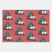 Christmas Wrapping Paper | Tree Truck Pattern (Voorkant 3)