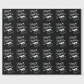 Christmas Wrapping Paper Vizsla Personalize Name Cadeaupapier (Vlak)