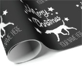 Christmas Wrapping Paper Vizsla Personalize Name Cadeaupapier (Rol Hoek)