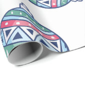 Christmas Wrapping Paper with Colorful Ornaments Cadeaupapier (Rol Hoek)