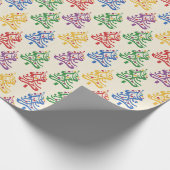 Christmas Wrapping Paper With Xmas Tree Theme Cadeaupapier (Hoek)