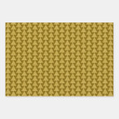 Christmas Wrapping Papers – Golden & Green Trees Inpakpapier Vel (Voorkant)