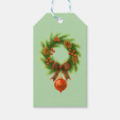Christmas Wreath  Cadeaulabel (Voorkant)