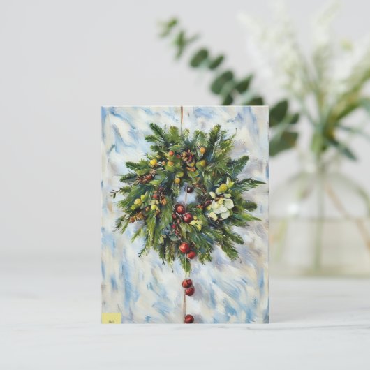 Christmas Wreath card Bedankkaart (Staand voorkant)