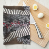 ***CHRISTMAS WREATH** CHRISTMAS TOWEL THEEDOEK (Quarter Fold)