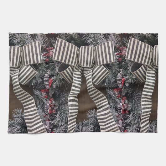 ***CHRISTMAS WREATH** CHRISTMAS TOWEL THEEDOEK (Horizontaal)