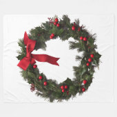 CHRISTMAS WREATH Fleece Blanket (Voorkant (Horizontaal))