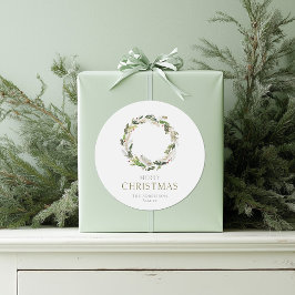 Christmas Wreath Gift Sticker