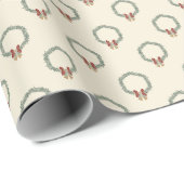 Christmas Wreath Gift Wrap Cadeaupapier (Rol Hoek)
