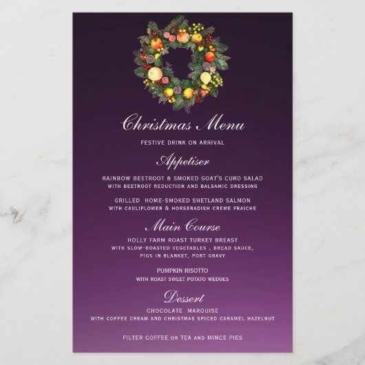 CHRISTMAS WREATH | HET MENU CHRISTMAS (Voorkant)