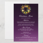 CHRISTMAS WREATH | HET MENU CHRISTMAS (Voorkant / Achterkant)