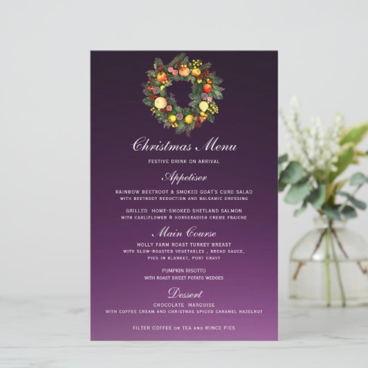 CHRISTMAS WREATH | HET MENU CHRISTMAS (Staand voorkant)