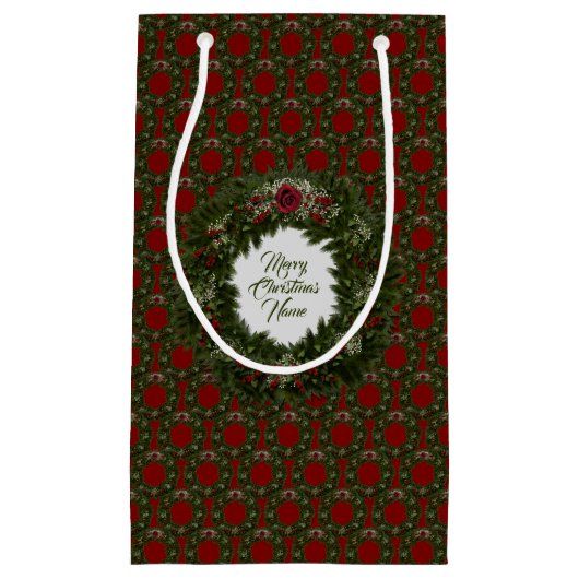 Christmas Wreath  Klein Cadeauzakje (Voorkant)