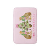 Christmas Wreath Leopard  Badmat (Voorkant Verticaal)