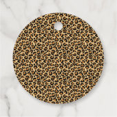 Christmas Wreath Leopard Crest Monogram Bedankjes Labels (Achterkant)