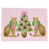 Christmas Wreath Leopard  Groot Cadeauzakje (Achterkant)