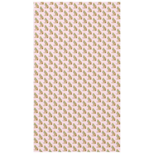 Christmas Wreath Leopard  Tafelkleed (Voorkant)