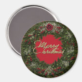 Christmas Wreath Magnet (Voorkant / Achterkant)