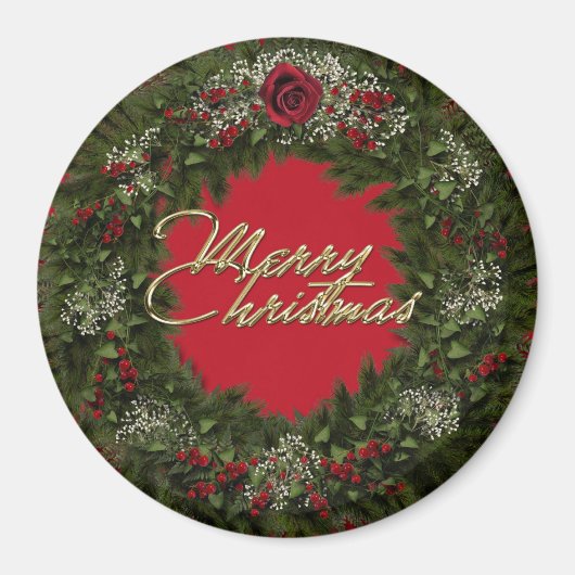 Christmas Wreath Magnet (Voorkant)