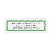 Christmas Wreath Mailing Labels (Voorkant)