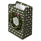 Christmas Wreath Medium Cadeauzakje (Voorkant Gekanteld)