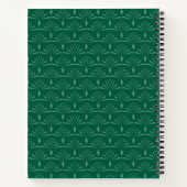 Christmas Wreath Monogram Hunter Green Notitieboek (Achterkant)