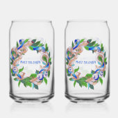 Christmas Wreath Soda Glass Blikvorm Glas (Voorkant)