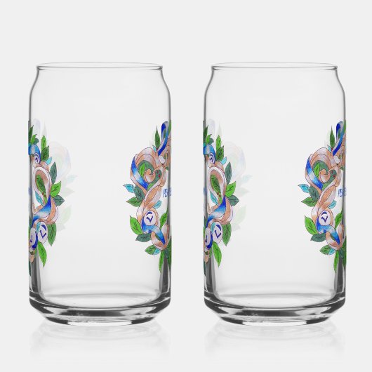 Christmas Wreath Soda Glass Blikvorm Glas (Rechts)