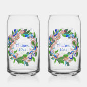 Christmas Wreath Soda Glass Blikvorm Glas (Achterkant)