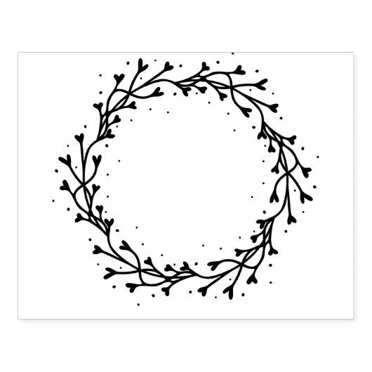 Christmas Wreath Stamp Rubberstempel (Afrduk)