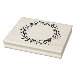 Christmas Wreath Stamp Rubberstempel