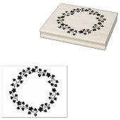 Christmas Wreath Stamp Rubberstempel (Gestempeld)