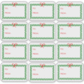 Christmas Wreath 'To and From' Sticker Labels (Voorkant)