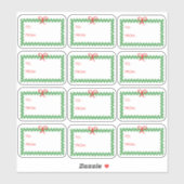 Christmas Wreath 'To and From' Sticker Labels (Vel)