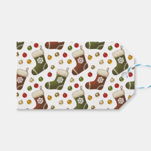 Christmas Wreaths Cadeaulabel (Voorkant (Horizontaal))