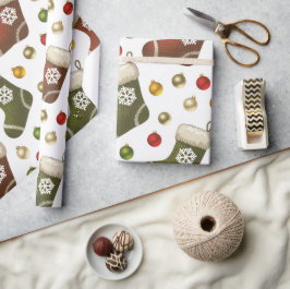 Christmas Wreaths Cadeaupapier