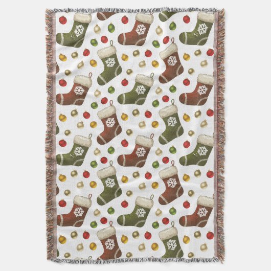 Christmas Wreaths Deken (Voorkant Verticaal)