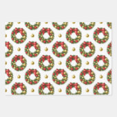Christmas Wreaths Inpakpapier Vel (Voorkant 3)