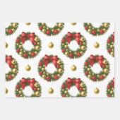 Christmas Wreaths Inpakpapier Vel (Voorkant 2)