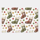 Christmas Wreaths Inpakpapier Vel (Voorkant 3)